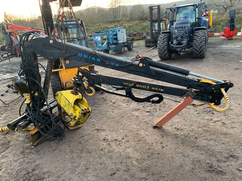 Oniar 67S Forestry Loader manual controls.