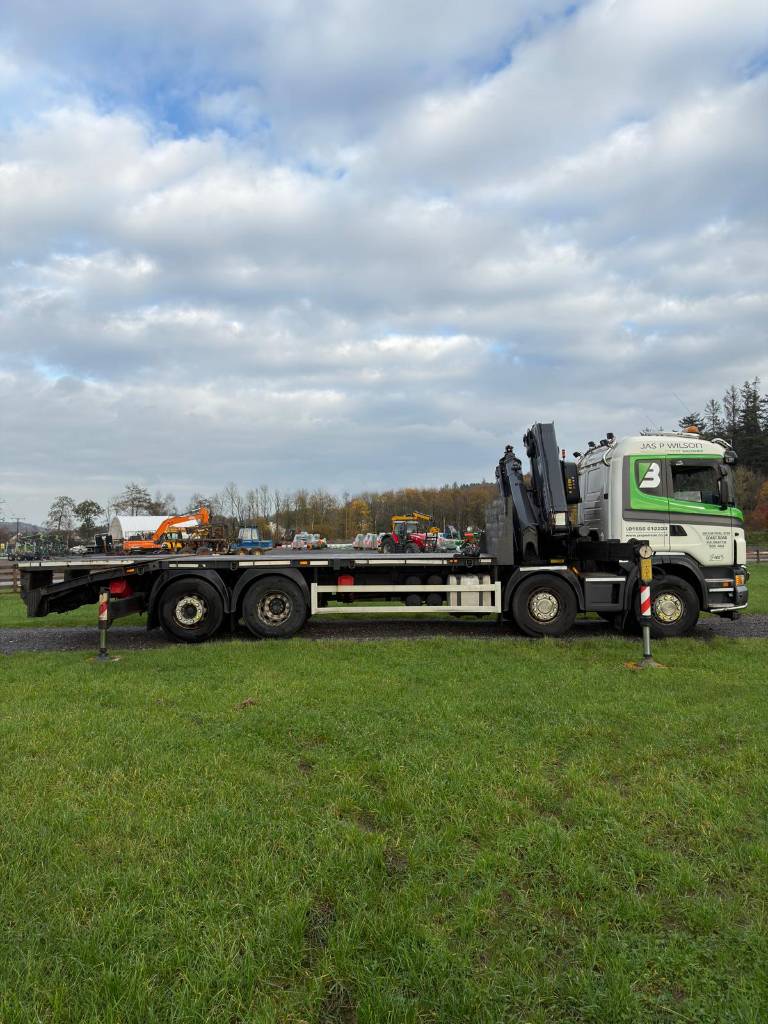 Scania G400 8X2 Cheese Wedge W/ Fassi F455A.27 7 Crane