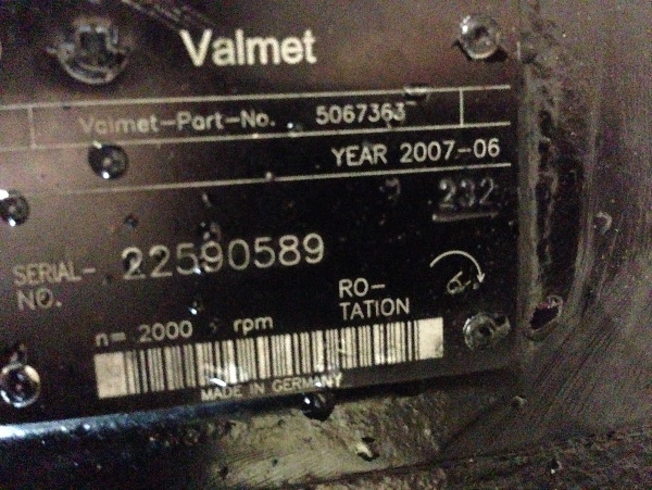 Valmet 941 Hydraulic pump 5067363